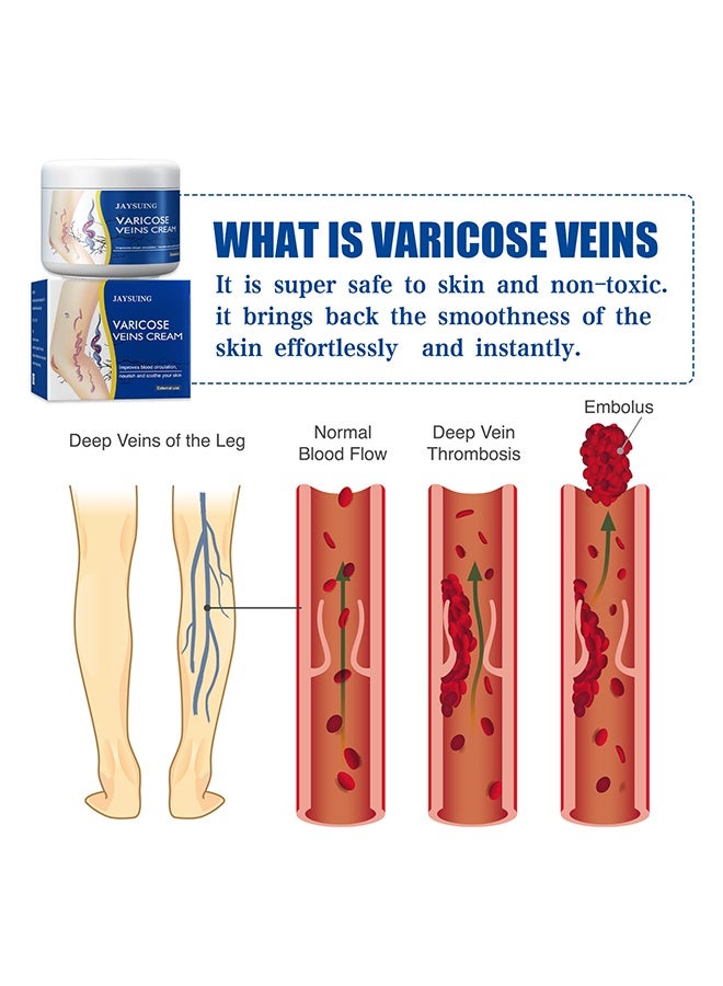 جايسوينغ كريم الدوالي - يحسن الدورة الدموية، يقلل من الأوردة العنكبوتية والثقل، 50 جرام - Image 5